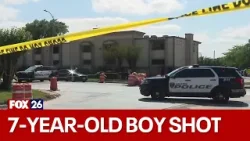 Houston boy shot in the back; police searching for shooter