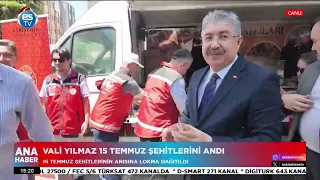 Governor Erdinç Yılmaz commemorated the July 15 martyrs