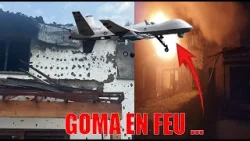 URGENT GOMA  ATTAQUE SURPRISE D'UN DRONE INCONNU CREE LA PANIQUE DANS LA VILLE