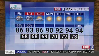 50% chance of rain on Friday in the Piedmont Triad