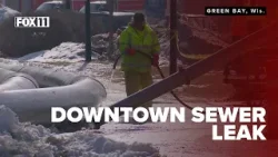 Officials talk about downtown Green Bay sewer leak