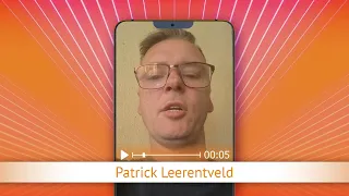 TV Oranje app video message - Patrick Leerentveld