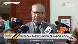 Misiones de observación internacional destacan alta participación de la población en subnacionales