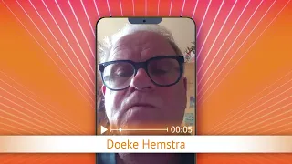 TV Oranje app videoboodschap - Doeke Hemstra