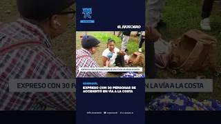 School bus crashed on Vía a la Costa