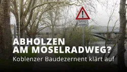 Was wird am Moselradweg in Koblenz gefällt? Der Baudezernent von Koblenz klärt auf!