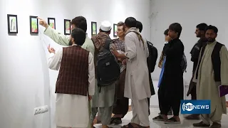 Painting exhibition held in Herat province | نمایشگاه نقاشی «ریشه در خاک» در هرات برگزار شد