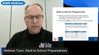 Back-to-School Preparedness: DEMS Webinar (August 2026)