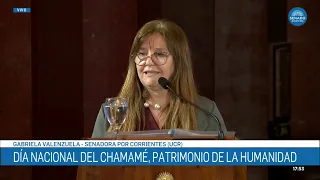 SENATOR GABRIELA VALENZUELA – NATIONAL CHAMAMÉ DAY 09-26-18