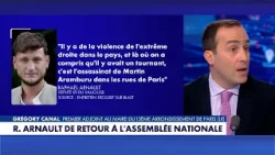 Grégory Canal : «Raphaël Arnault aurait dû démissionner, c'est une mesure de bon sens»