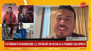 Fotógrafo paranaense le entregó un regalo a Franco Colapinto - 16/09/26