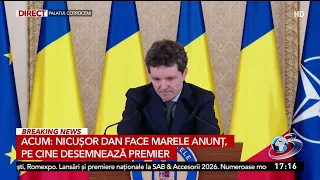 Nicușor Dan l-a desemnat pe Sigfried Mureșan pentru funcția de premier