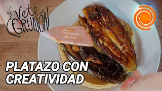 Buttery eggplant with bean puree | Go away, grumpy one