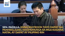 Robin Padilla nanawagan sa mga kapwa senador na magnilay sa ICC trial ni... | GMA Integrated News