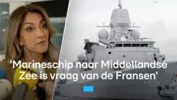 Minister van Defensie Dilan Yeşilgöz over sturen marineschip naar de Middellandse Zee  | RTL Nieuws