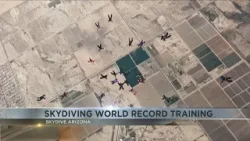 Group of skydivers in Arizona training to break existing upright world record in our state