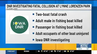 Boat crash on Clear Lake leaves Meservey man dead, Iowa DNR says