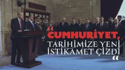 President Recep Tayyip Erdoğan signed the Anıtkabir Special Memorial Book