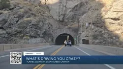 Why are the US 6 tunnel lights west of Golden only over half of the roadway?