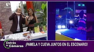 Pamela Franco and Christian Cueva sing together in Cajamarca