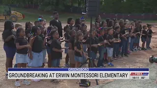 Groundbreaking held at Erwin Montessori Elementary School in Greensboro