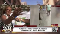 “La Unión” Park in Comas in dispute: Residents clash with municipal authorities