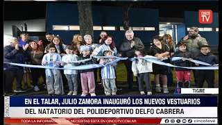 CINCO TV - JULIO ZAMORA INAUGURATES THE NEW LOCKER ROOMS AT THE DELFO CABRERA SPORTS CENTER