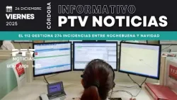 ? PTV NOTICIAS CÓRDOBA HD | El 112 gestiona 274 incidencias entre Nochebuena y Navidad | 26 dic