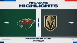 NHL Highlights | Wild vs. Golden Knights - December 29, 2025 NHL Highlights | Wild vs. Golden Knights - December 29, 2025