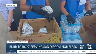 Burrito Boyz have served more than 280,000 burritos to people experiencing homelessness in San Diego