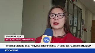 DISTURBANCES AT COMMUNIST PARTY HEADQUARTERS