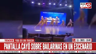 Pantalla cae sobre un grupo de bailarinas en pleno show: hay varias heridas