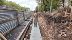 Retaining wall and new sidewalk: how repairs on Lenin Avenue in Ivanovo are progressing