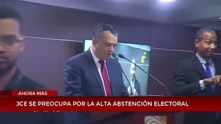 JCE se preocupa por la alta abstención electoral