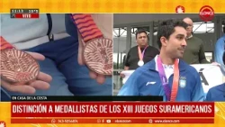 Recognition awarded to South American Games medalists