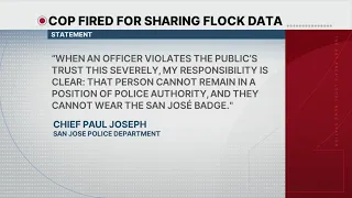 San Jose police officer fired for helping domestic violence suspect