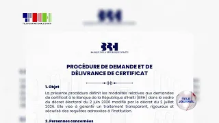 BRH-Elections/ Application and Issuance Procedure for Certificate