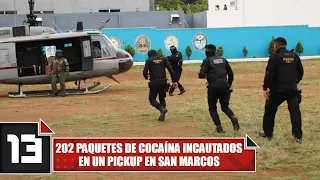 202 packages of cocaine seized in a pickup truck in San Marcos
