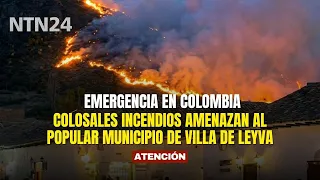 Emergency in Colombia: Colossal wildfires threaten the popular town of Villa de Leyva