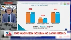 Bilang ng unemployed na Pinoy, bumaba sa 5.1% nitong Pebrero: PSA | CLTV36 News Clip Bilang ng unemployed na Pinoy, bumaba sa 5.1% nitong Pebrero: PSA | CLTV36 News Clip
