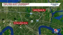 В ночь на 13:00 в Новом Орлеане были застрелены двое мужчин.