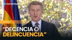 Feijóo se planta ante la "manipulación" de la izquierda: "No va a colar"