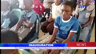 INAUGURATION Hon. Robert Akande Flags Off Back-To-Back Kits For Pupils In Akoko-Edo