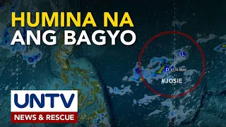 Bagyong Josie, isa na lang LPA; habagat, patuloy na nakaaapekto sa bansa