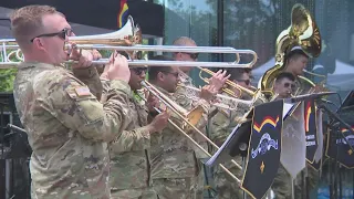US National Guard Rainbow band brings music and energy to Niagara Falls
