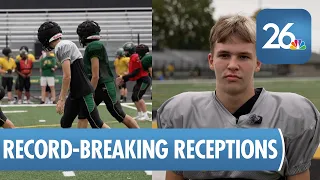 Preble’s Tyler Cleven breaks school’s single-season receptions record