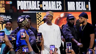 Portable Makes Bold Promise Before Facing Charles Okocha | Celebrity Feud | WapTV Coverage