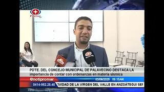Palavecino Municipal Council highlights the importance of having seismic ordinances