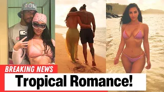 Kim Kardashian & Lewis Hamilton Cozy Up in Steamy Bikini Photo