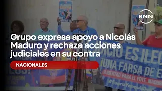 Group expresses support for Nicolás Maduro and rejects legal actions against him